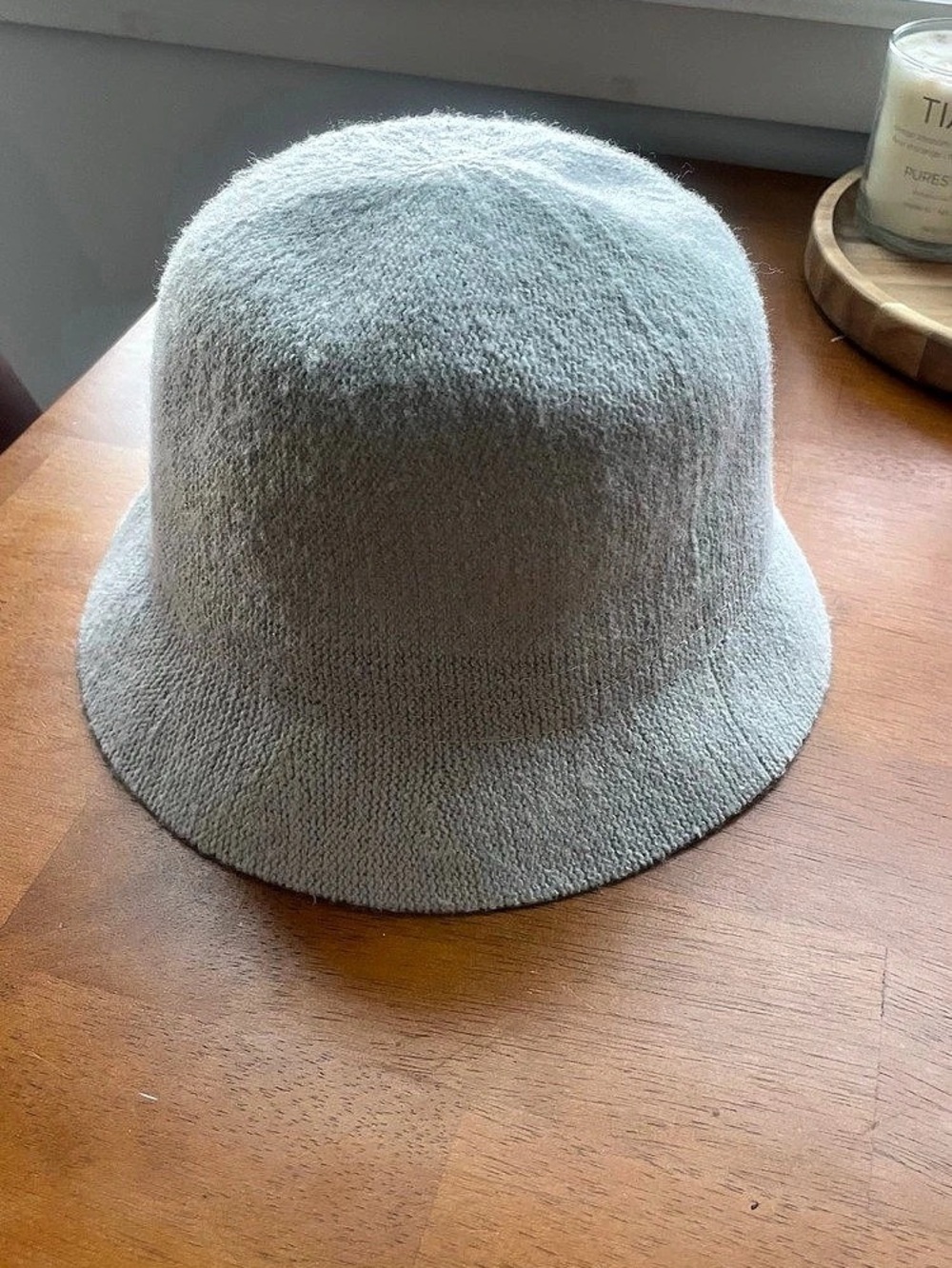 Nine West Knit Bucket Hat in Baby Blue NWT